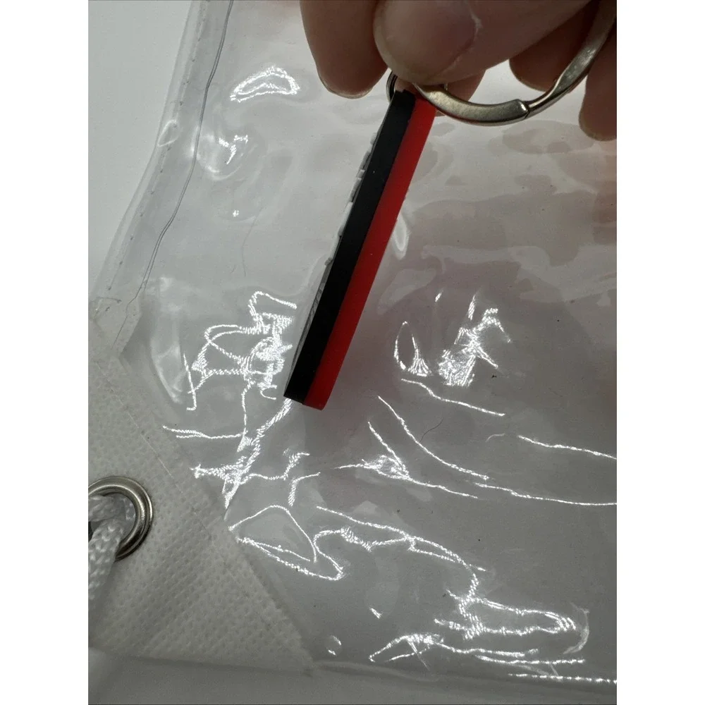 Whataburger clear string backpack with‎ lots of goodies Keychain Sunglasses